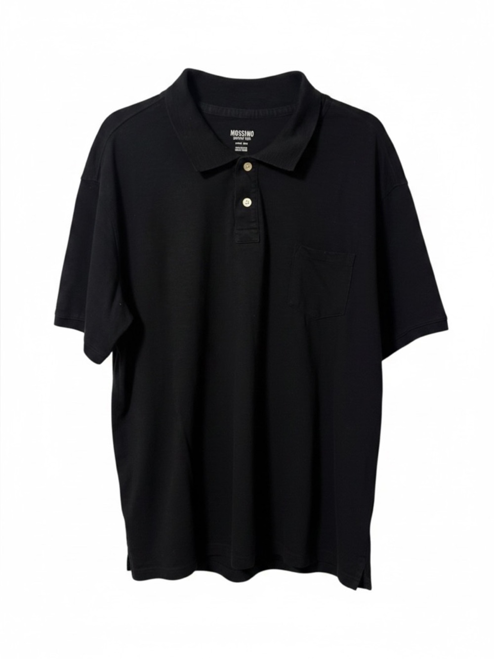 Mossimo Supply Co Polo Shirt Men’s XXL 2X Black Short Sleeve Work Casual